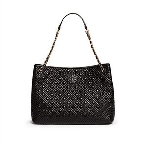 Tory Burch Marion quilted center zip purse